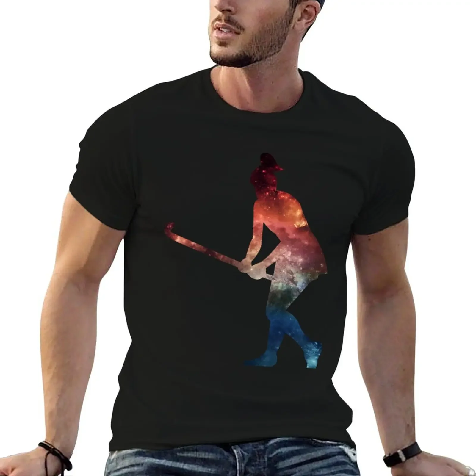 Galactic Field Hockey Girl T-Shirt customs graphic t shirts men t shirt