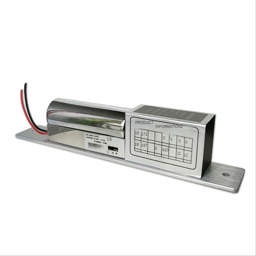 Fail Safe 12V Electric Bolt Lock Low Temperature Electronic Mortise Door Lock with Time Delay for Security Access Control System