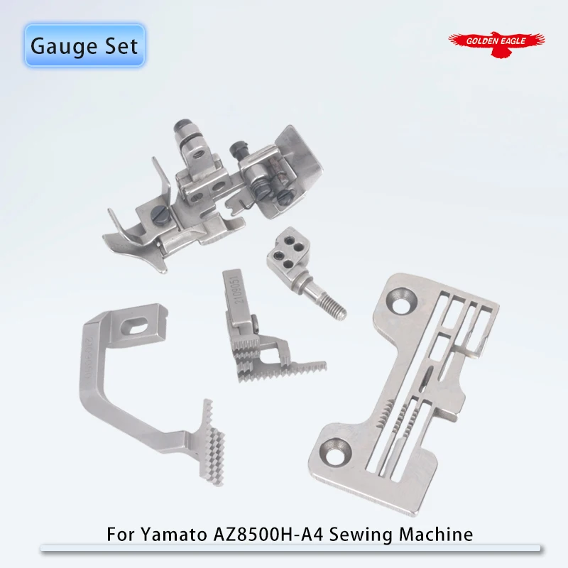 Juego de calibre 3.2X4 para placa de aguja de máquina de coser Overlock Yamato AZ8500H-A4 2108050   Prensatelas 2107100   Pienso para perros 2109050 2109051