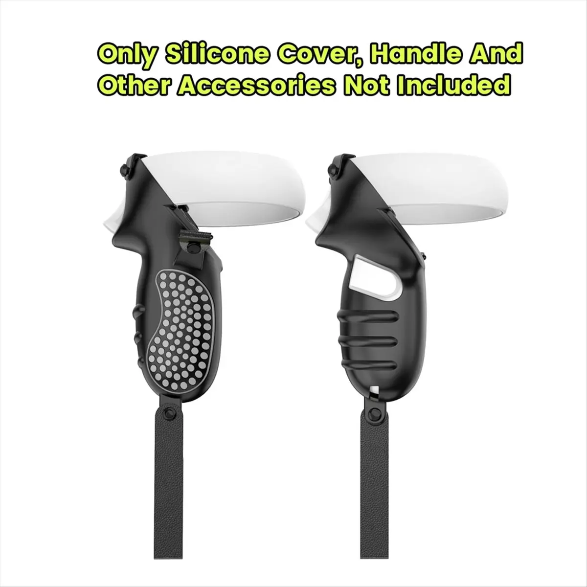 

Рукав AABFK для контроллера Oculus Quest 2, двухцветный силиконовый нескользящий чехол, черный, серый