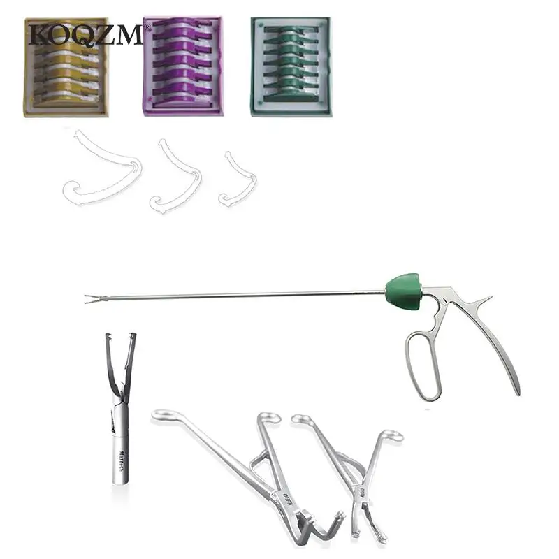 Medical Plastic Laparoscopic Polymer Ligation Clips Hemolok Clips Endoscopy Surgery Surgical Vascular Clips Medical Tools