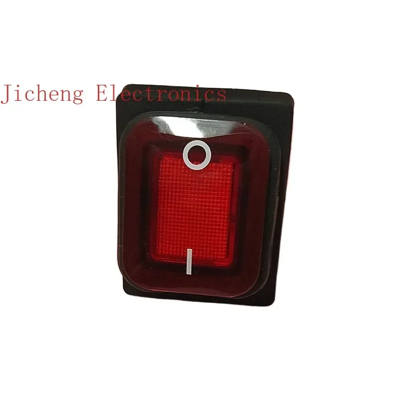 

10PCS Switch RL2 (P) four-legged two-gear red waterproof, dustproof and oil-proof switch with light