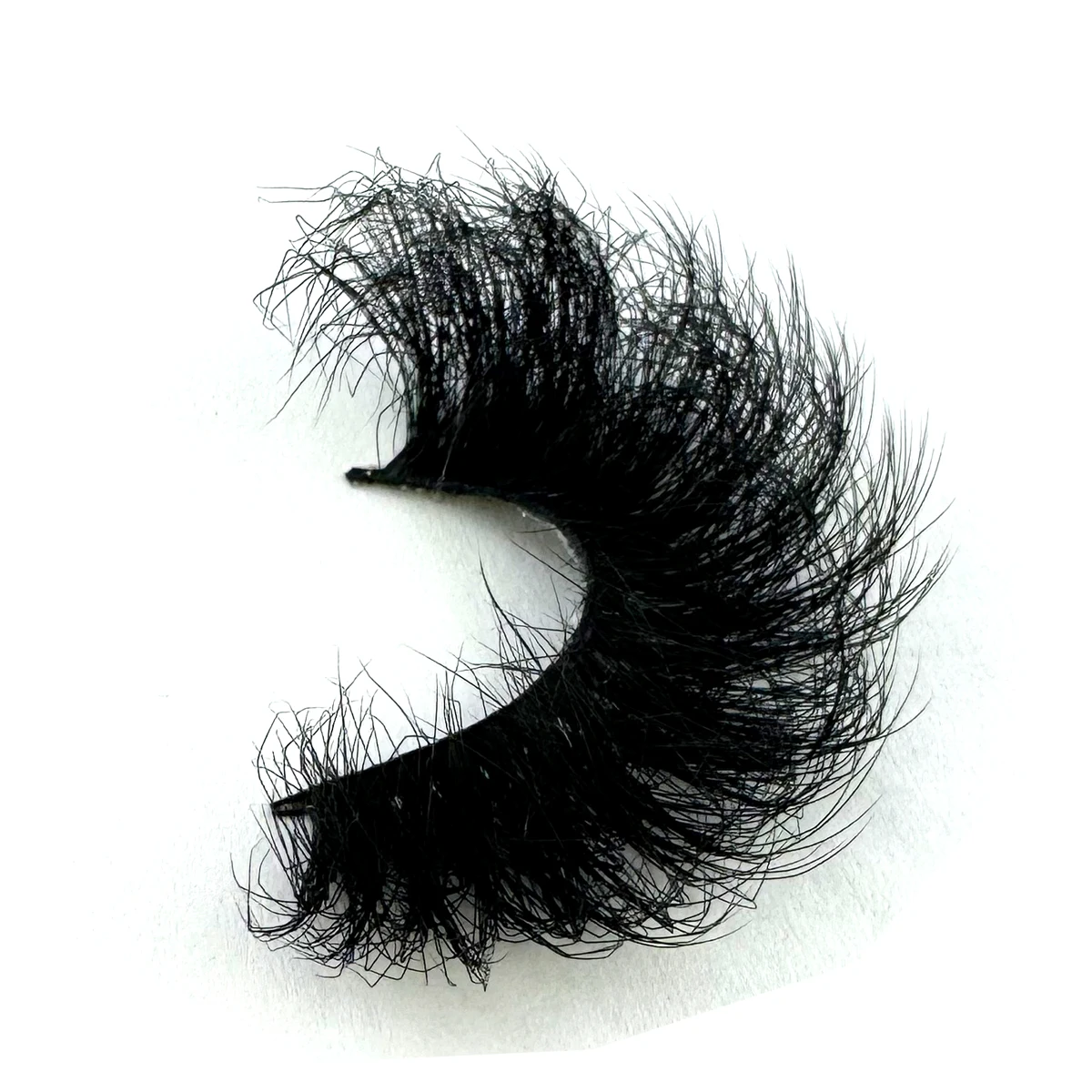 14 par rzęs z norek 25mm, dramatyczne rzęsy 3D, ręcznie robione puszyste rzęsy, naturalna długość, przedłużanie rzęs 25mm