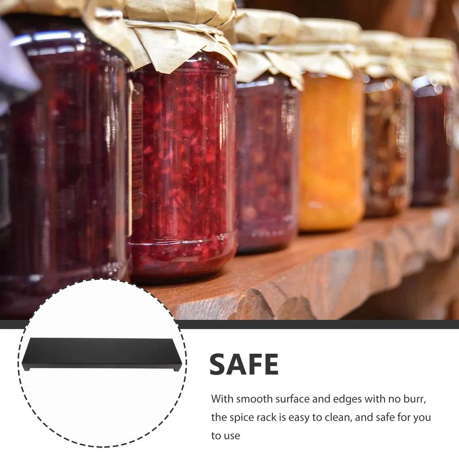 

Retractable 45-80cm Iron Spice Rack Detachable Kitchen Seasoning Shelf Household Cabinet Organizer Multi-Function