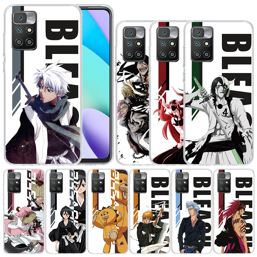 Anime Bleach Ichigo Kenpachi Soft Cover for Redmi 12 12C 10 10A 10C 9 9A 9C 9T Print Phone Case 8 8A 7 7A K20 6 Pro 6A S2 K40 Pa