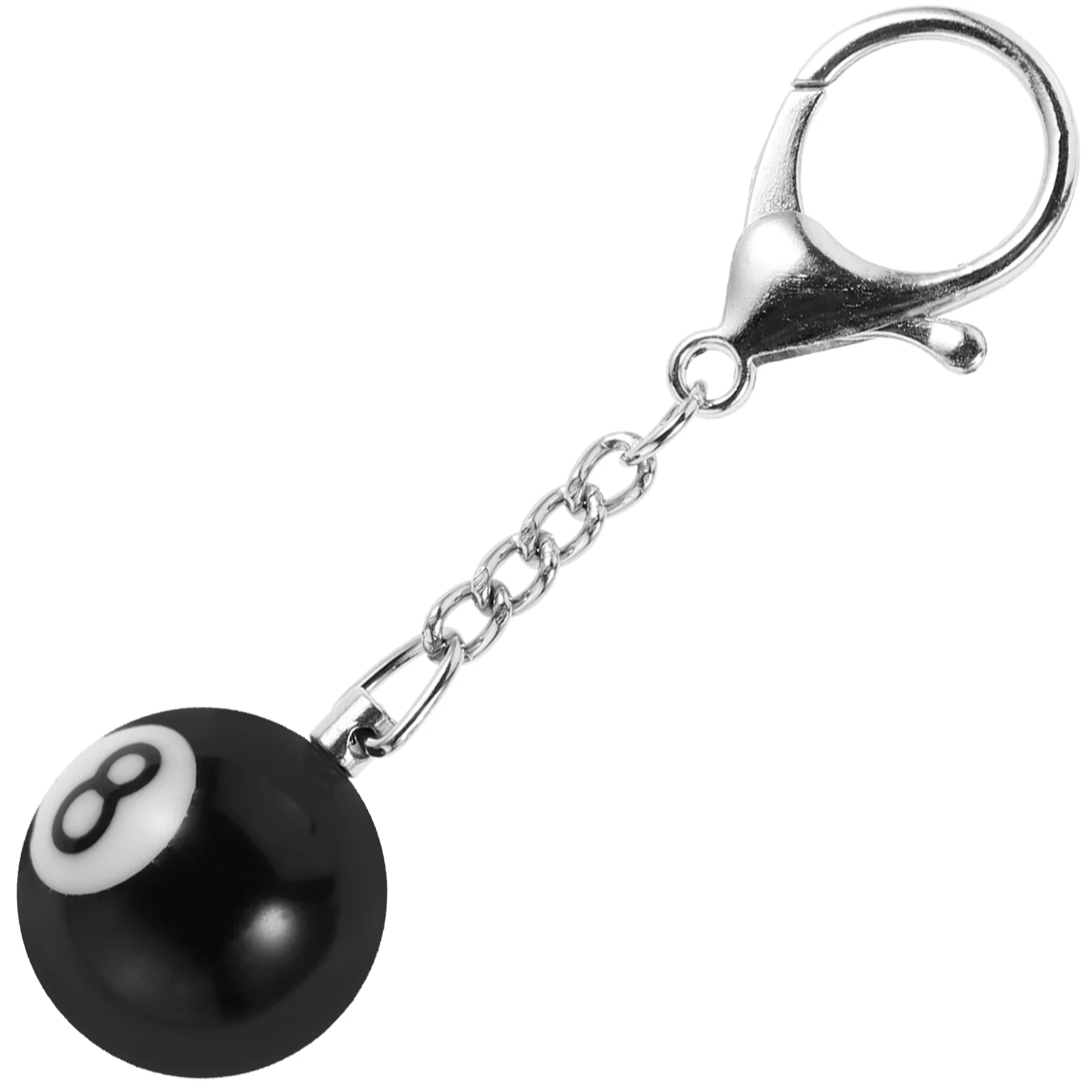 

Billiards Keychain Mini Rings Sports Themed Keychains Hanging Match Keepsakes Small Lobster Clasp