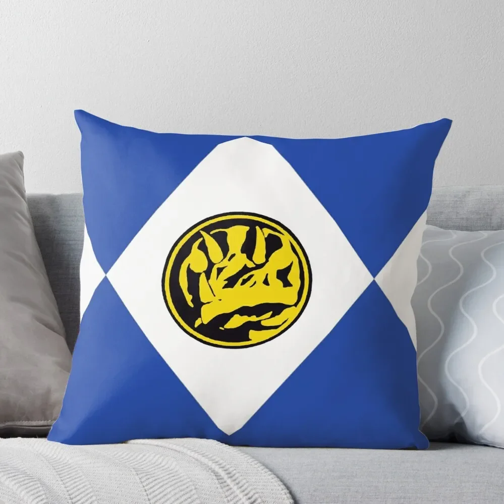 

Go Go Blue Ranger Throw Pillow Pillowcases Throw Pillow Cushions luxury decor