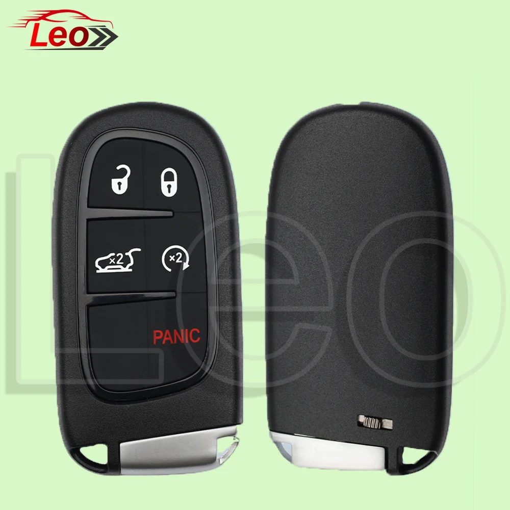 Leo GQ4-54T 46/4A-CHIP 433MHZ Kunci Remote Pintar Mobil untuk Jeep Cherokee Dodge Ram 1500 2500 3500 Durango Chrysler Tanpa Kunci