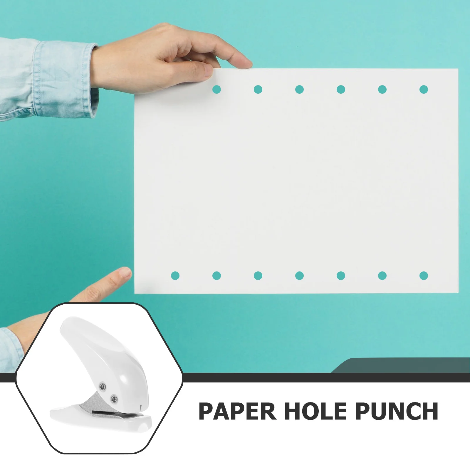 2Pcs Professional Single Hole Puncher for Paper Craft Tags Chipboard Office Planner Inside Pages Adjustable Punch Compact