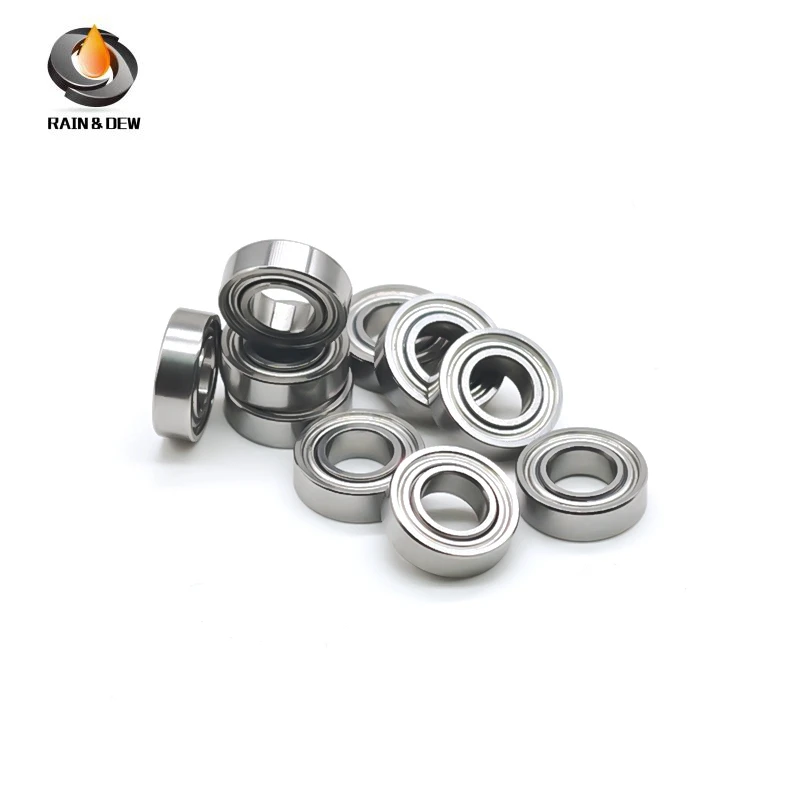 10PCS Stainless Steel Metal Shielded Bearings SMR105ZZW3 Sealed Bearing 5x10x3 MM ABEC-9 for Mini Motors, Precision Toys