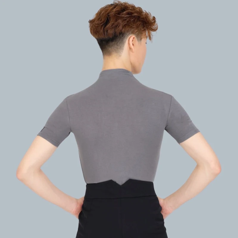 Costume de danse de salon pour enfants, haut de danse latine à manches courtes, pantalons de danse modernes pour garçons, vêtements d'entraînement de danse latine SL13462