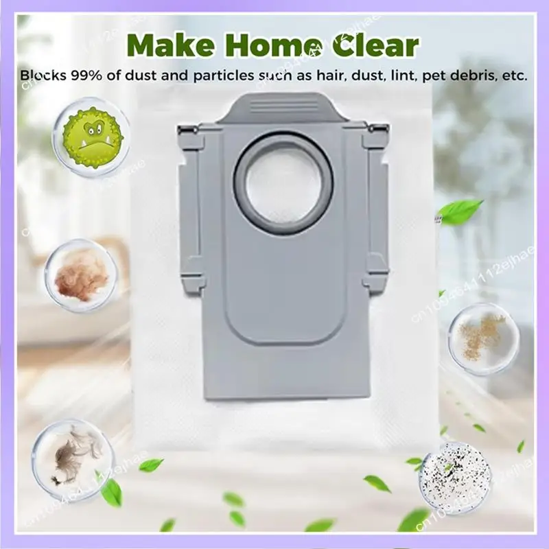 N83R استبدال أجزاء كيس لجميع الغبار ل Roborock QV 35A / QR 598 / QR 798 أجزاء المكنسة الكهربائية 12 قطعة