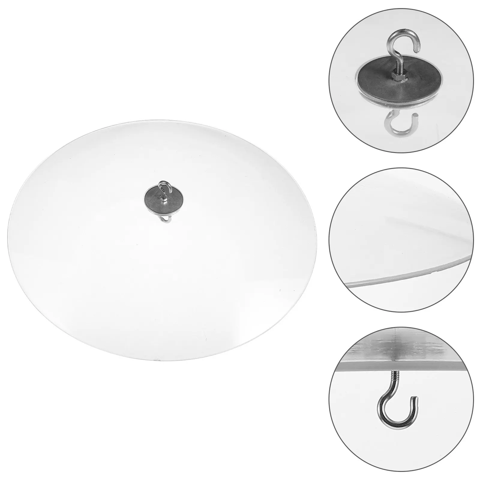 

Hanging Transparent Bird Feeder Dome Protector Easy Install No Tools Required Weatherproof Rain for Small Feeders