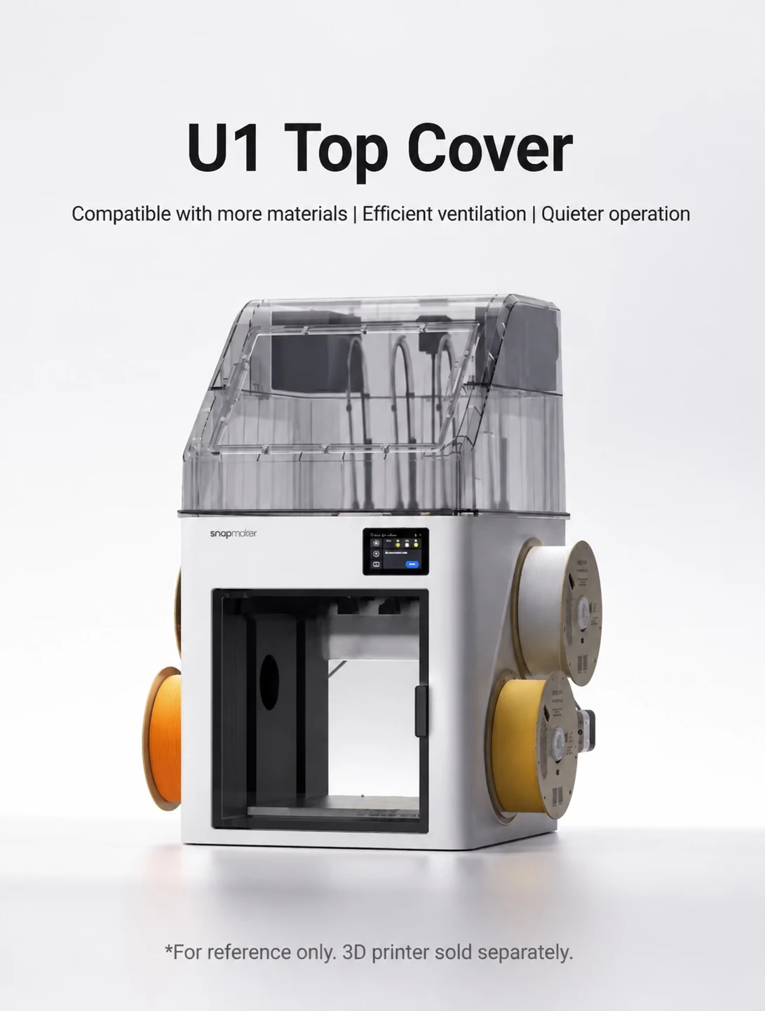 Enclosure Top Cover For Snapmaker U1 3D Printer Chamber Housing With Air Filtration System