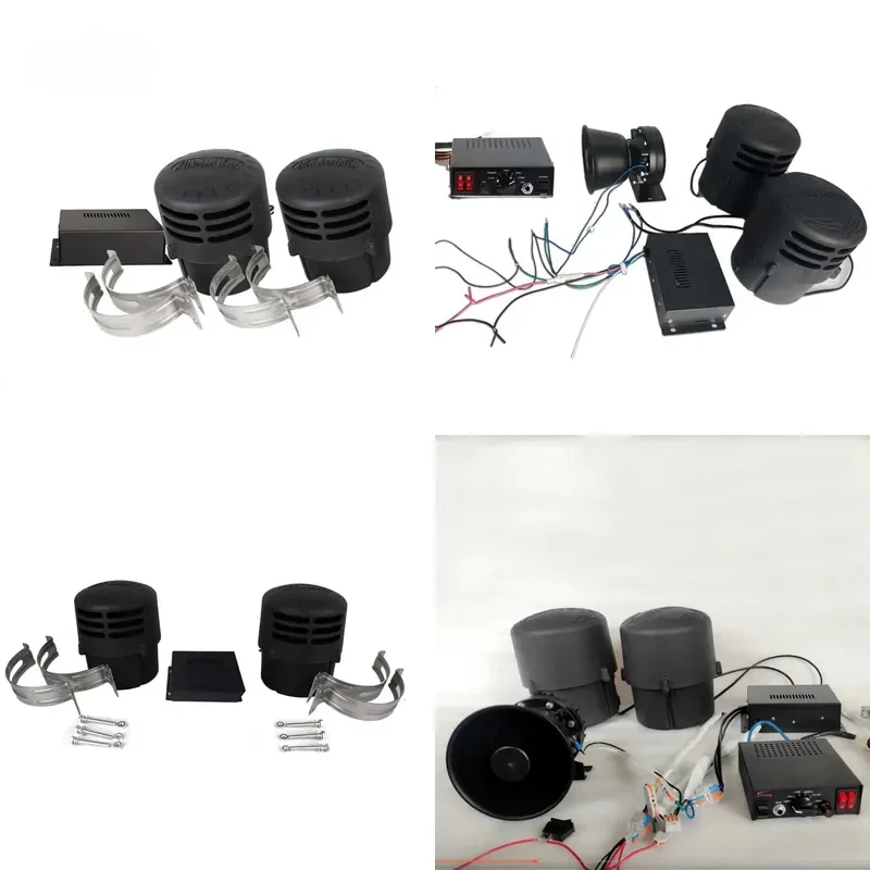 for Starway Multi-tone Dual Speaker Warning Low Frequency 12V Dual Subwoofer Siren Amplifier