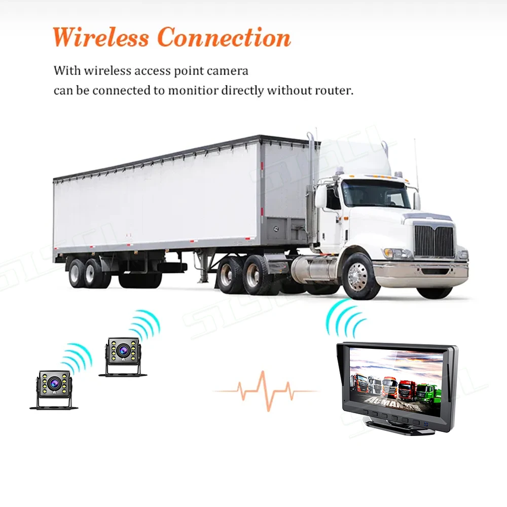 

7-inch reversing camera AHD digital high-definition video recorder, universal, suitable for trucks and buses