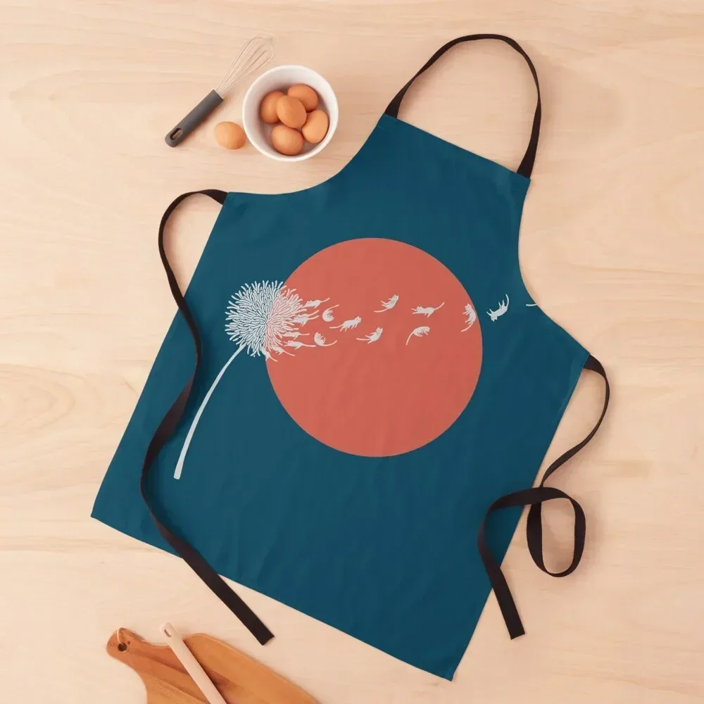 

Cat and Plant 25 Apron Kids Kitchen Special Accessories Kitchen Man Waiter Uniforms Apron