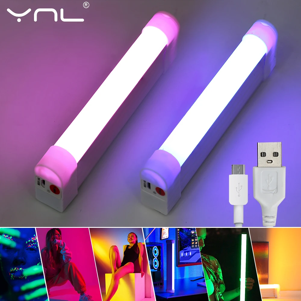 

Handheld LED Fill Light Tube USB 5V Rechargable LED Video Light Wand Flash Light For Photography Wand Colorful Selfie Lamp