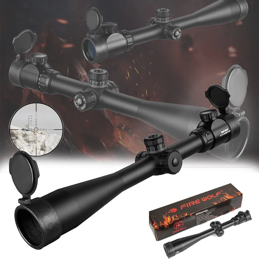 

Tactical10-40x50 E Scope Airsoft Long Range Riflescope Red Green Optic Sight Hunting Shooting Equipment