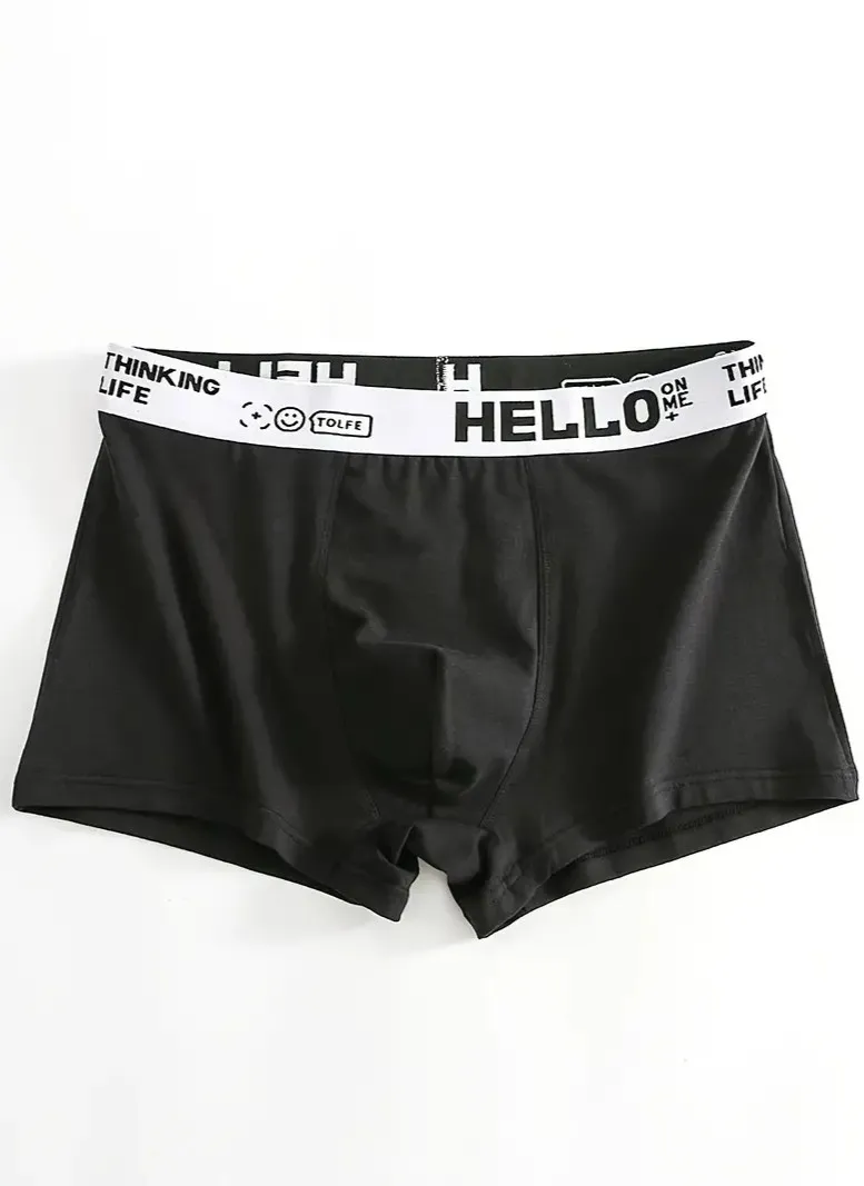 Boxers masculinos 95% algodão de 4 pacotes: cores modernas, respiráveis e de pele – suavidade amorosa, ajuste confortável para uso diário