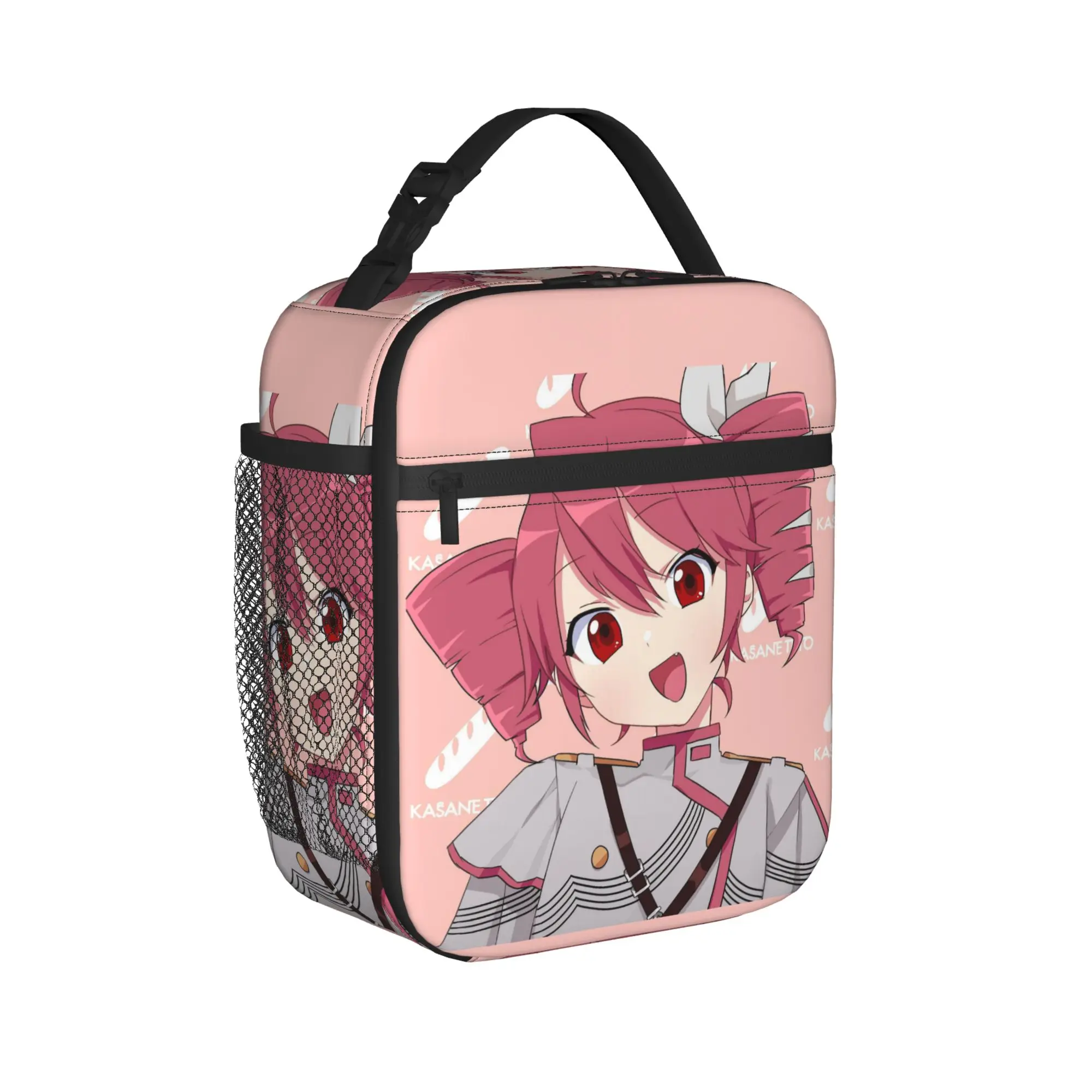 Kawaii Kasane Teto Insulated Lunch Bag Large  Meal Container Thermal Bag Tote Lunch Box Work  Outdoor Food Storage Bags
