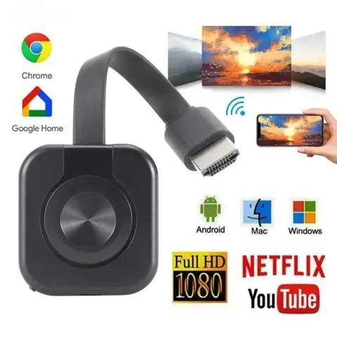 WiFi Receiver Audio Video Transmitter Phone Projector HDMI Mirroring Screen Display Adapter for IOS Android PC TV Receiver
