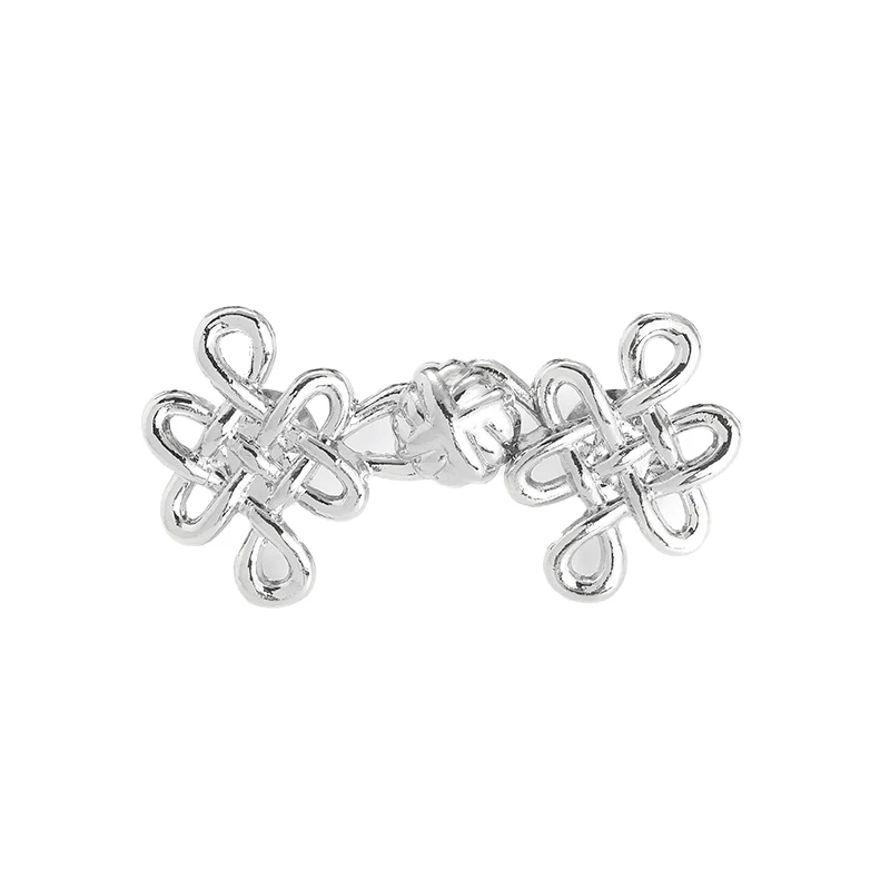 Chinese Knot Waist Buckle Detachable Pants Clips Waist Tightener Nail-free Metal Button Snaps For Jeans Decoration