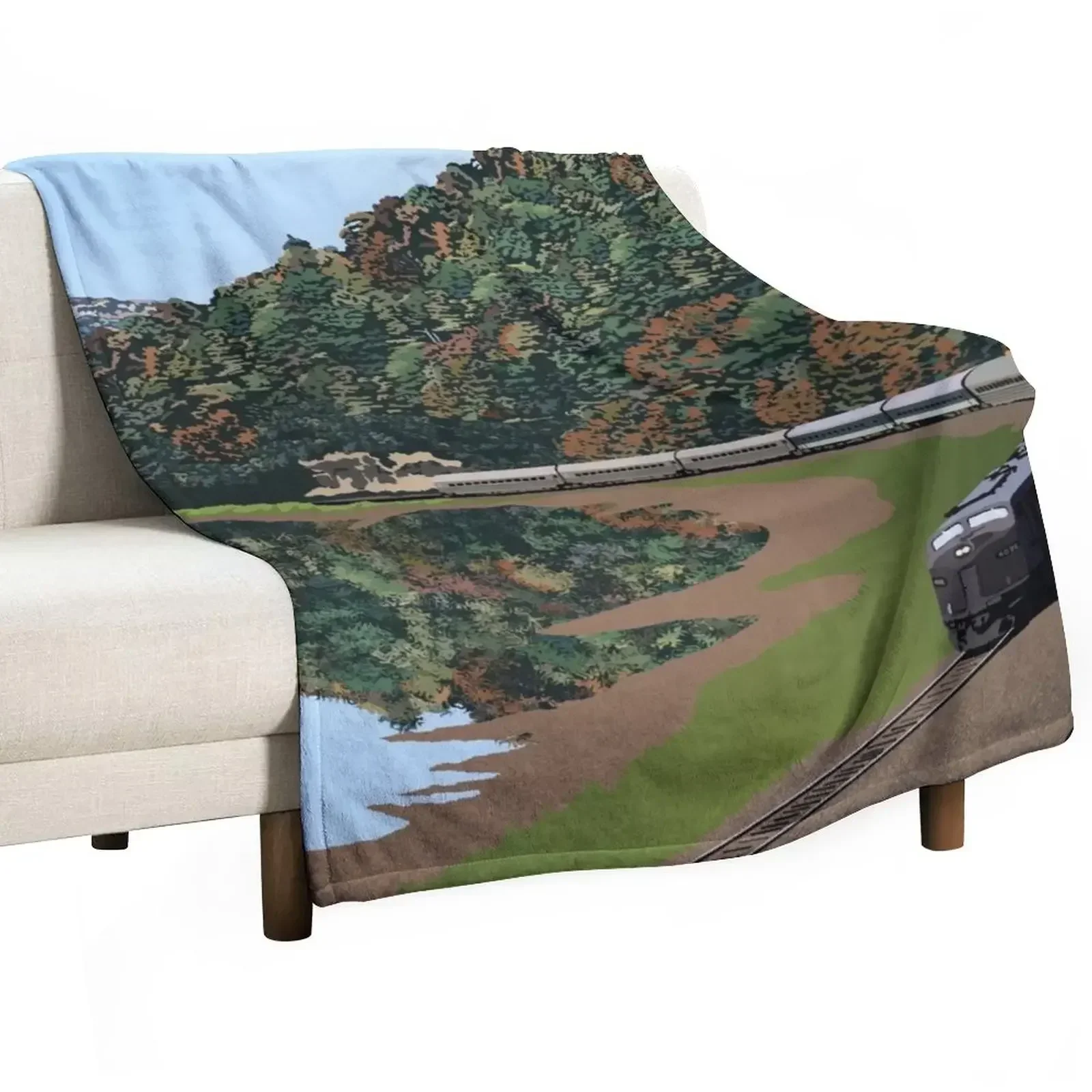 Autumn Shore Throw Blanket Travel Sofas Thins Extra Large Throw wednesday Quilt Blankets