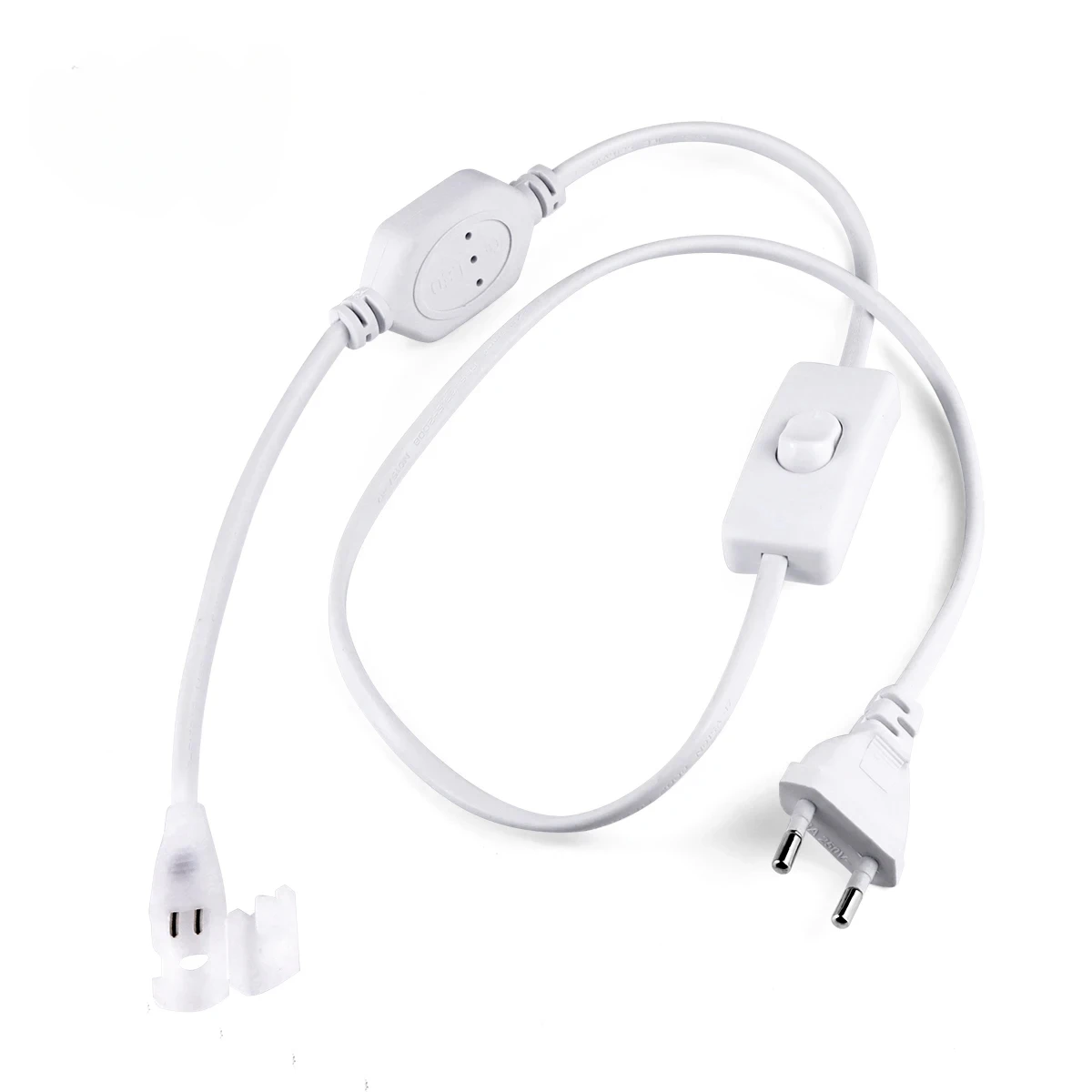 220V EU Switch Wire 303switch Cable ON OFF for COB LED Strip EU Plug LED Light Tape Clip Accessory