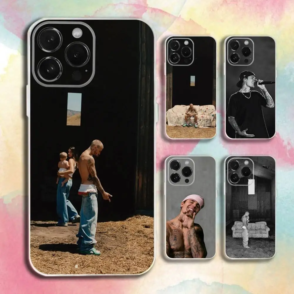 

Singer J-Justin Bieber Phone Case For iPhone 16,15,14,13,12,11 Plus,Pro,Max,XR,XS,Plus,E,SE4,Mini Transparent Cover