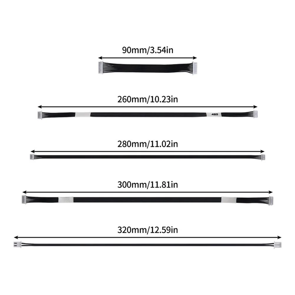 Cable Set for BambuLab For X1 For P1 Multi-Color Feeding System Board Power Supply 485 Bus Measurement Filament Cables