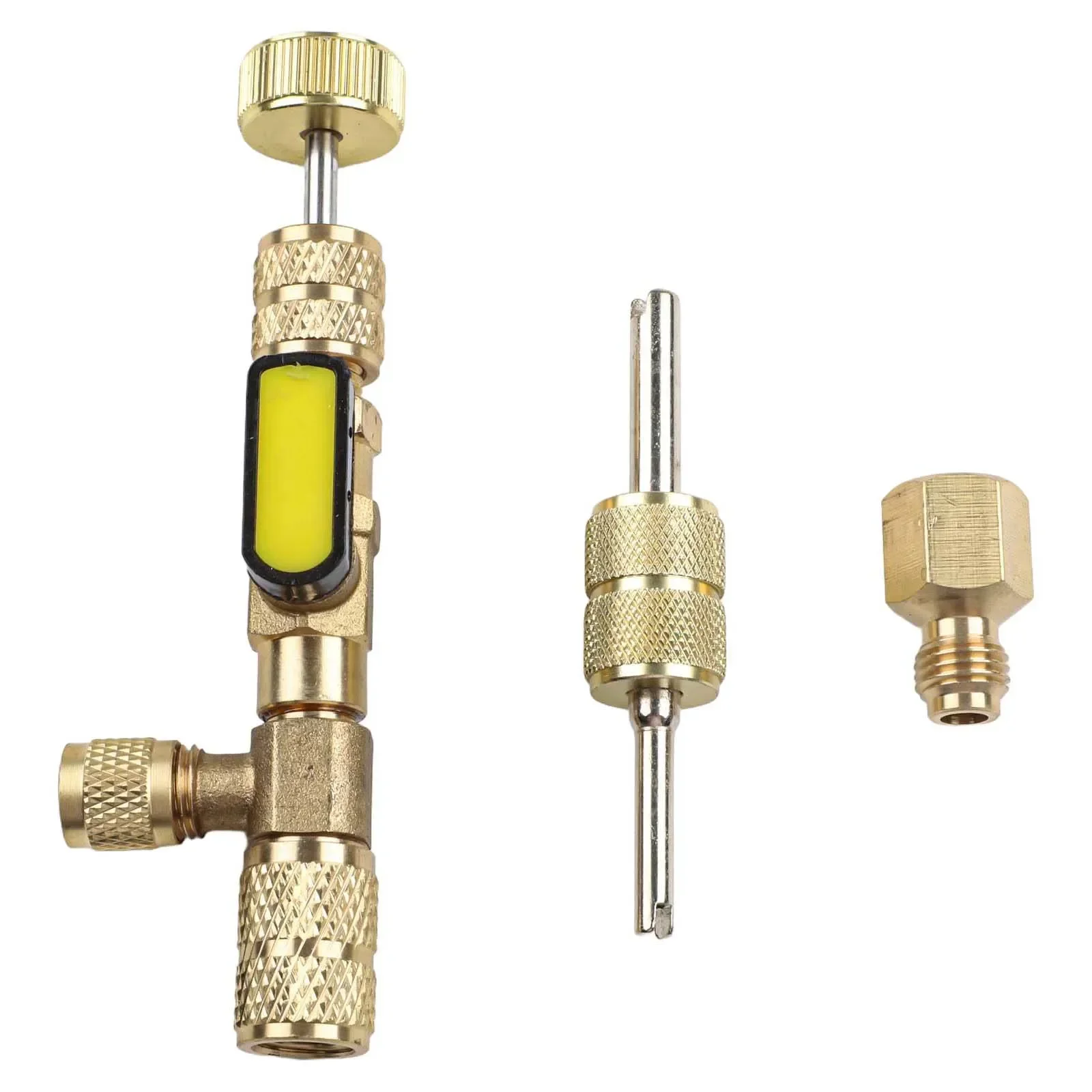 For R12 R22 R404 For R410 R32 Hvac Valve Tool Valve Core Remover HVAC Maintenance SAE 1 4 Brass Adapter For Hvac