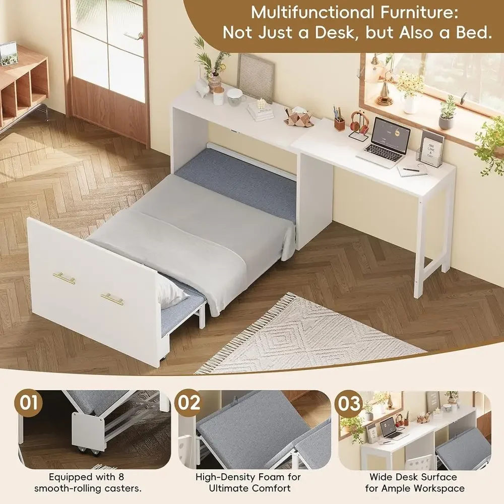 

Special OfferHide A Bed Cabinet Oldable Cushion Adjustable Position Desk Easy Pull Out And Olding Or Aparent Small Room Oice Nap