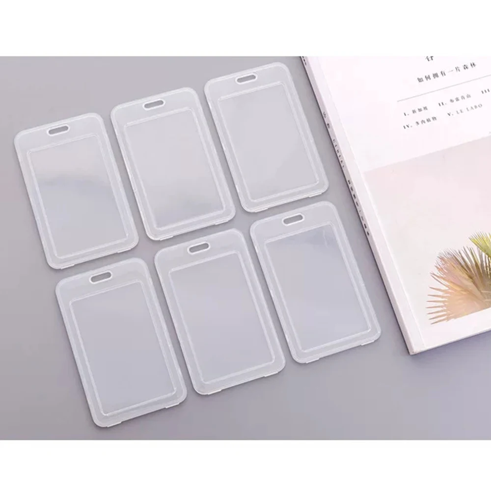 Id Holder Transparent Bus Card Holder Credit Card Holder Compact Card Protector For Men Office Travel