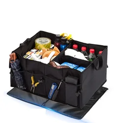 Car Backup Storage Box, Folding Large Car Cargo Box Camping Car Storage Box Multi functional Folding Organizing Box