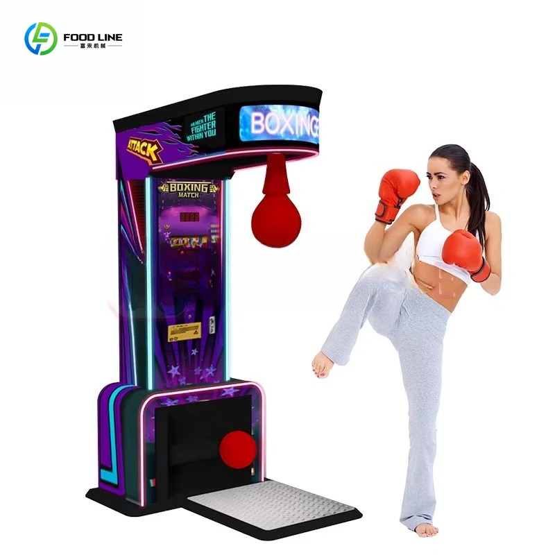 Customized Entertainment Coin Sports Arcade Punch 2 Electronic Boxing Music Game Console