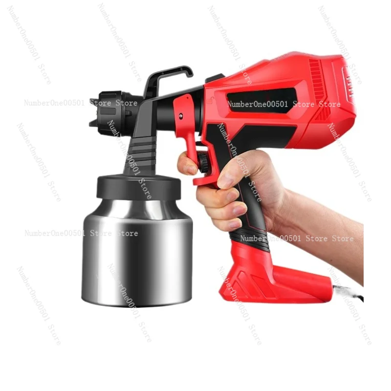

Electric Paint Spray Gun 1200W High Power HVLP Sprayer for Home Use Wall Paint Latex Varnish Adjustable Nozzle