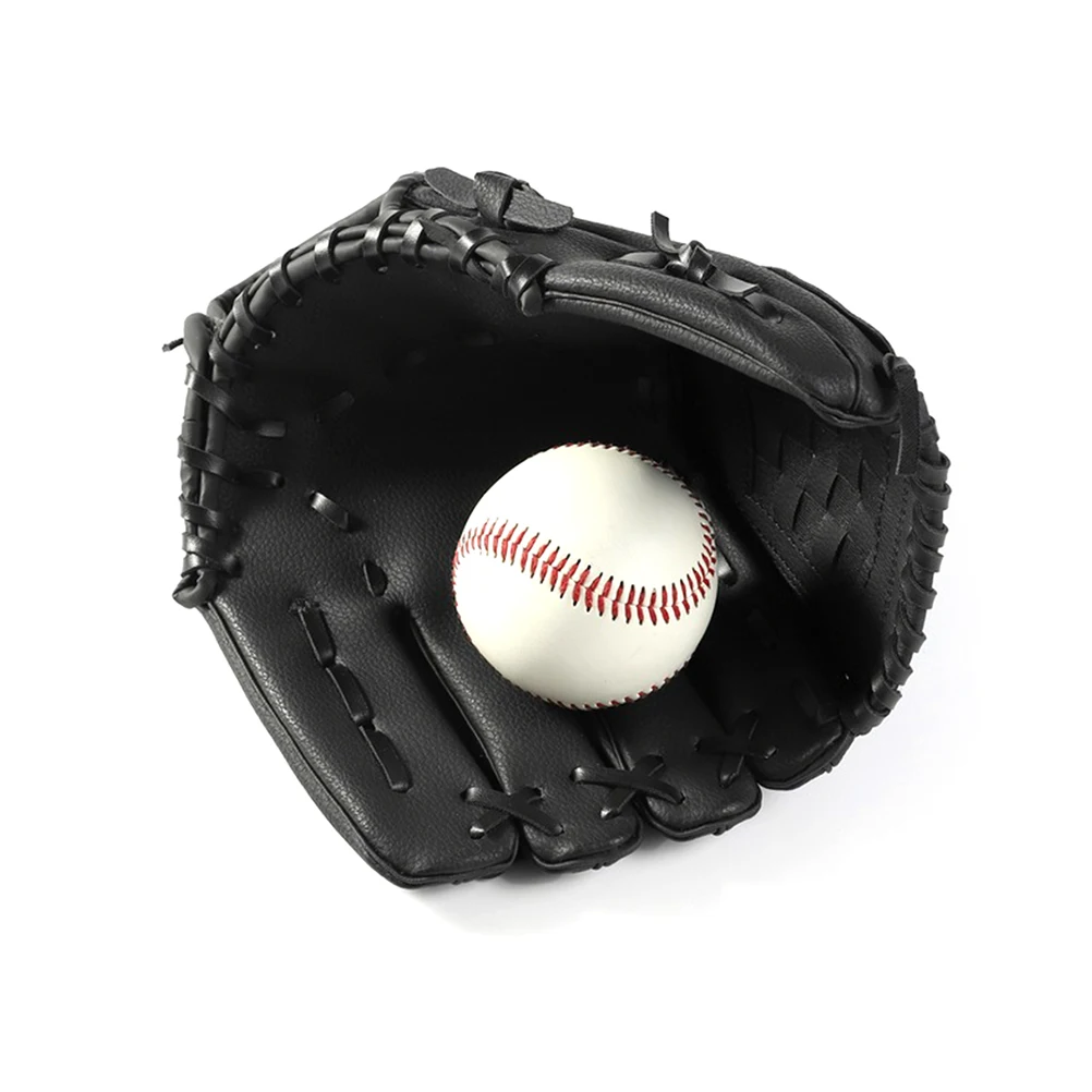 

10 .5-inch Baseball Glove Black Left Hand for Thicken Softball 12.5 Comfortable