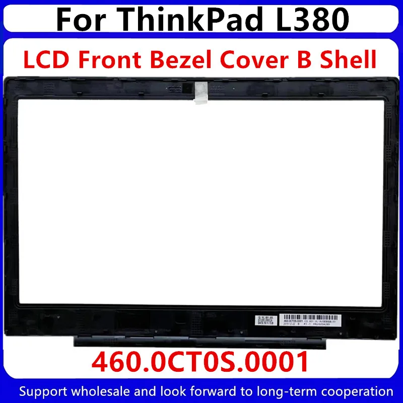 Lenovo thinkpad l380 l380 tampa frontal moldura b shell 02da289 460.0ct0s. 0001, novo