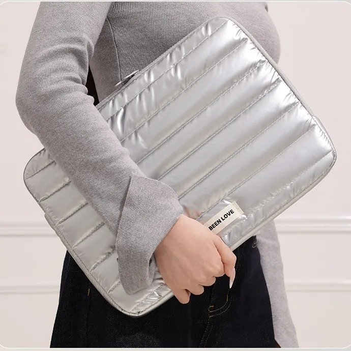 Waterproof Laptop Bag Tablet Sleeve 13.3 14 Inch Lightweight Quilted Sleeve Protective Case for MacBook