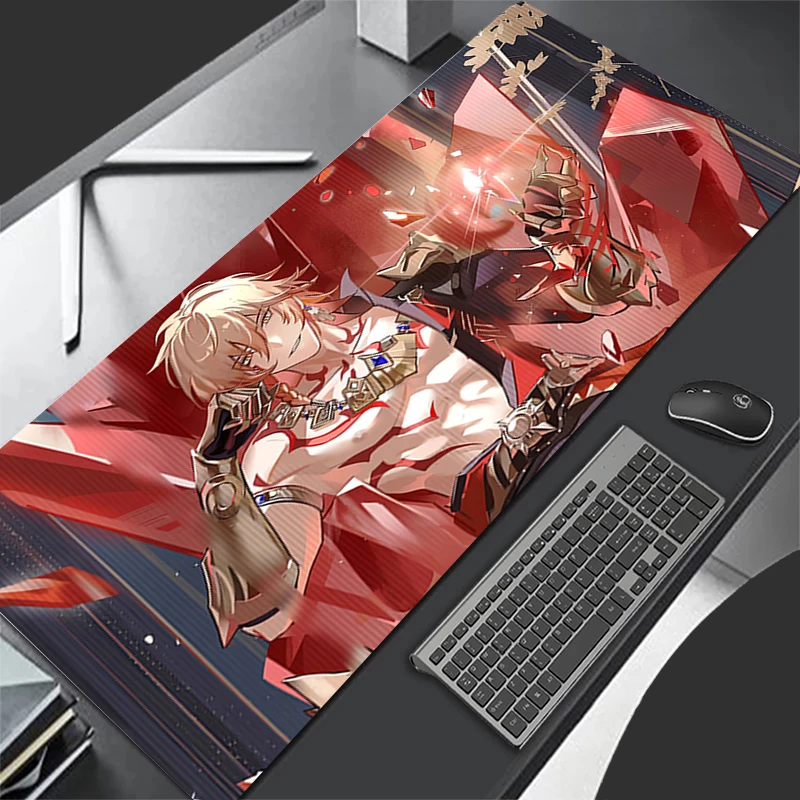 Tapis de souris accessoires de jeu d'ordinateur tapis de clavier HD bureau PC caoutchouc Honkai Star Rail Mydei tapis de souris décoration tapis de souris de bureau