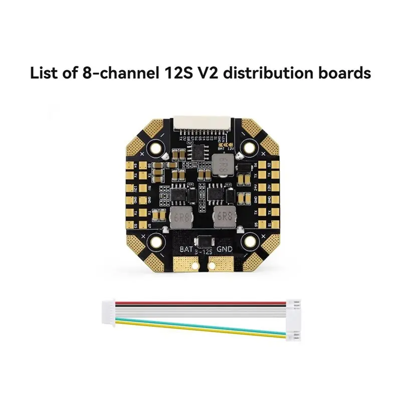 CYGJ-Real-Time Monitor ESC Compatible 8CH 12S V2 PDB Power Distribution Board For X8 X4 And XCLASS Model For FPV Drones