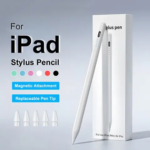 Stylus For Apple Pencil For iPad A16 Air 11 M3 Pro 12.9 13 M5 10th 10 9th 8th Generation Mini 7 6 Air 4 5 Touch Pen Accessories