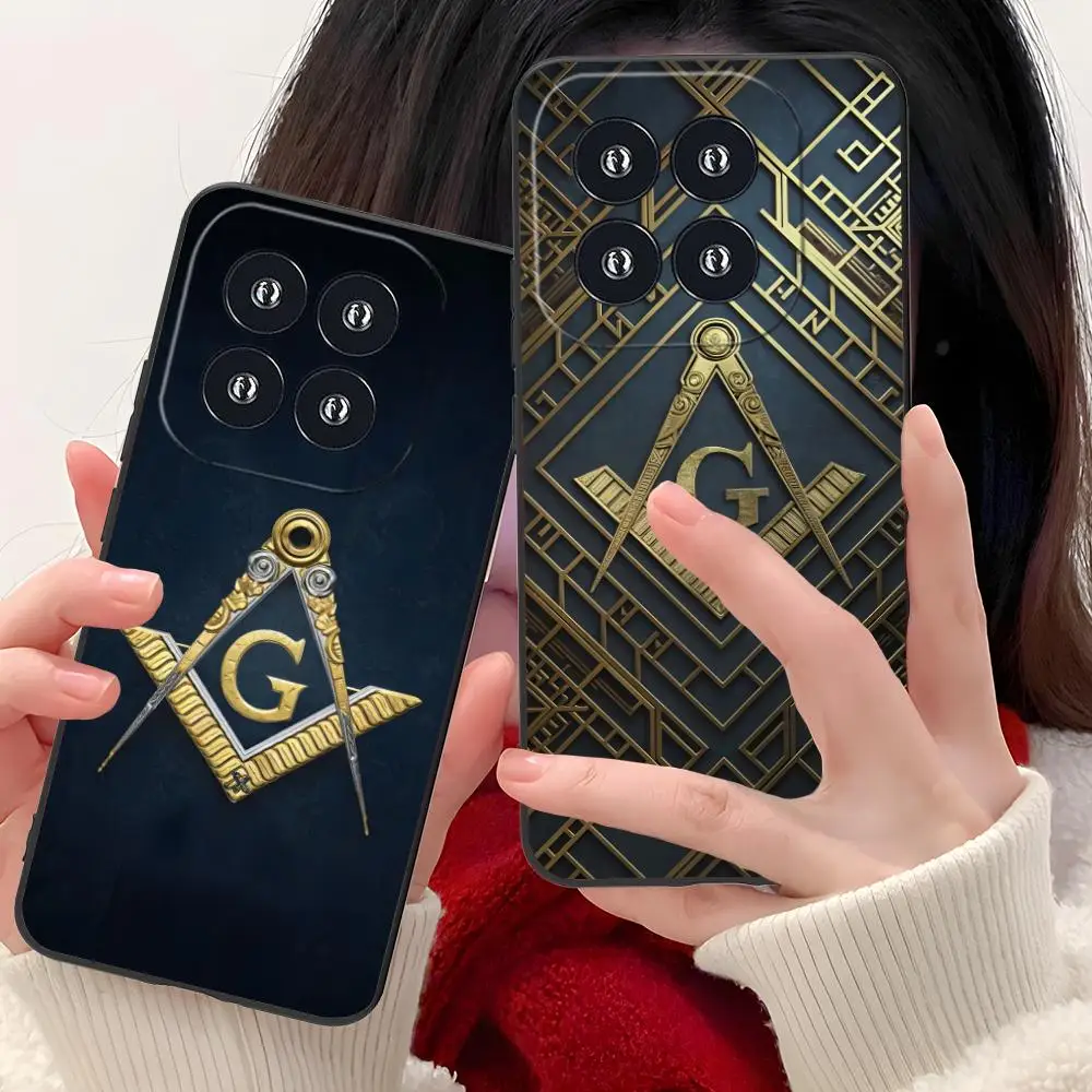 Freemason Mobile Cell Phone Case for Xiaomi 15 14 13 12 Mi 11 T Ultra Lite Pro S X 5G Colour Protective Pretty Smartphone Cover