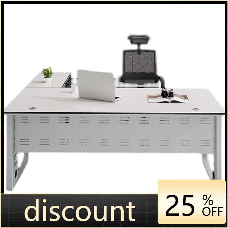 LMM Business Workstation Table, Single Table and Chair Modular Office Furniture Modern and Minimalist
