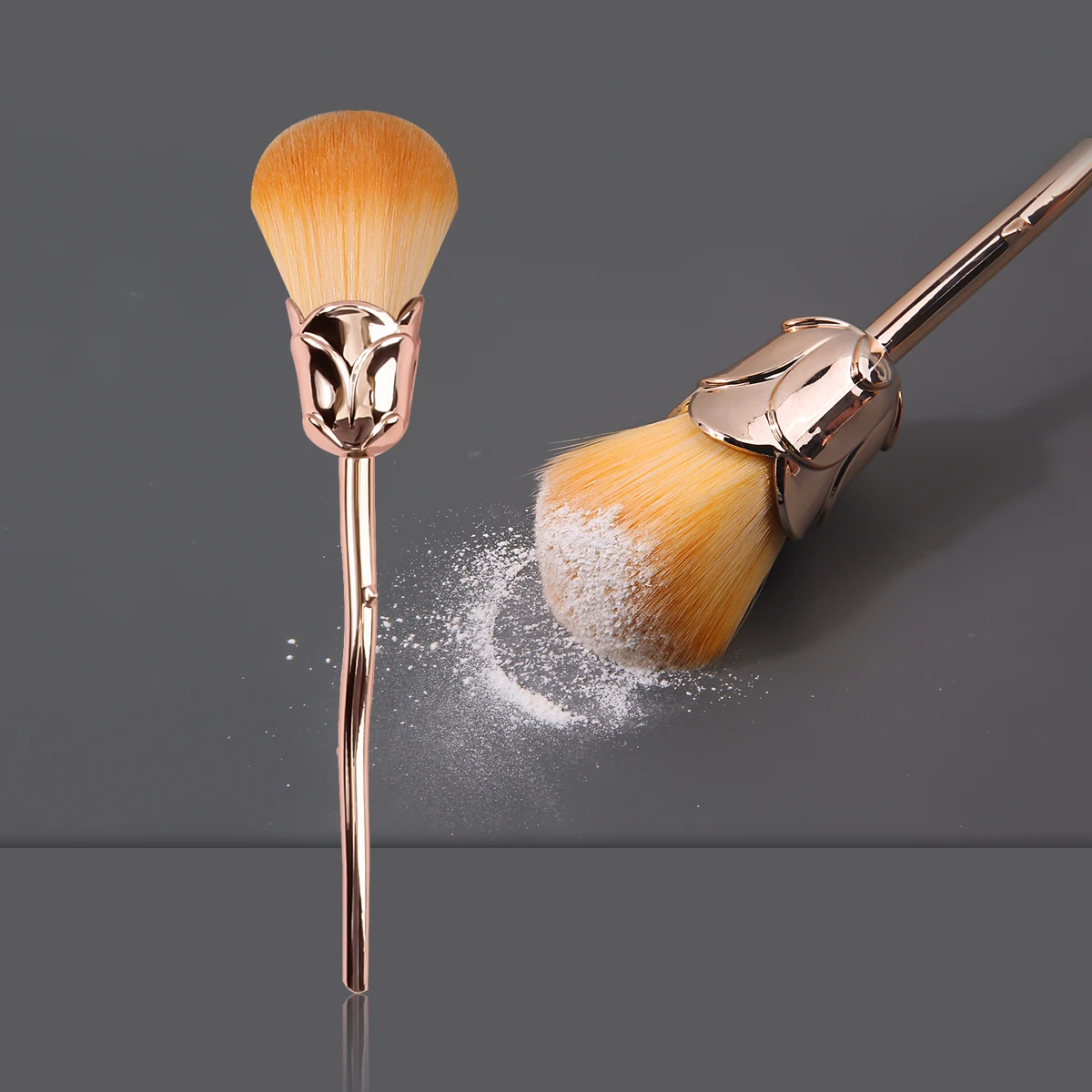 Rose Blush Brush,Face Makeup Brush for Blush, Highlighter & Loose Powder, Soft Flawless Makeup Application