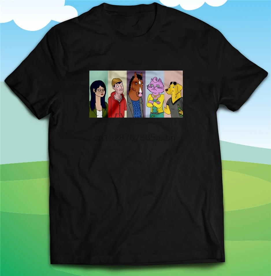 Bojack Tv Series Horseman Characters T-Shirt - MenS WomenS Unisex Fan Tee Vintage Tee Shirt