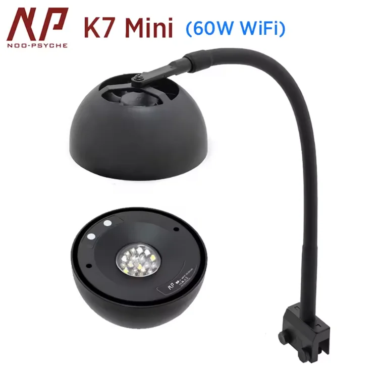 

Noopsyche K7 Mini Pro 60W Smart Reef Light - Full Spectrum LED for Nano Coral Tanks with WiFi/APP Control
