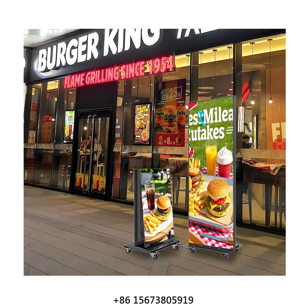 

Factory Price Foldable LED Poster Display P1.25 P1.5 P1.8 P2.5mm Indoor GOB Process Floor-Standing LED Poster Screen