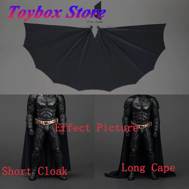 

Long/Short 1/12 Man Soldier Mini Pleated Cloak Cape Toys Accessory For 6" Inart Bale Bat Action Figure Decoration VFun Studio